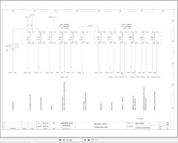 Liebherr Crane LTF 1030 Z75007 Electric and Hydraulic Diagrams EN 2