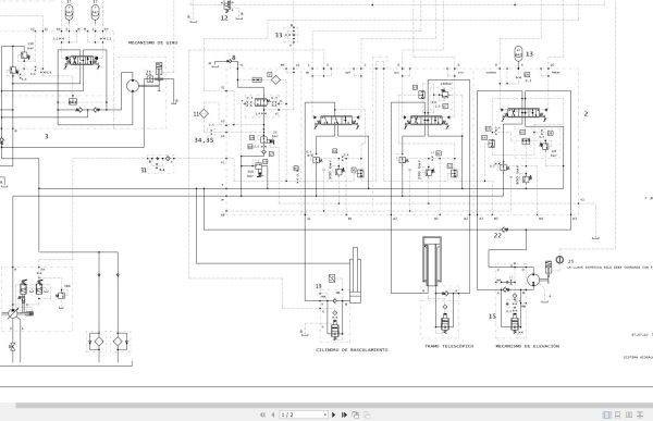 Liebherr Crane LTF 1030 Z75007 Electric and Hydraulic Diagrams ES 3
