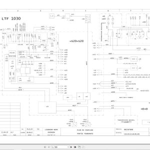 Liebherr Crane LTF 1030 Z75007 Electric and Hydraulic Diagrams FR 1