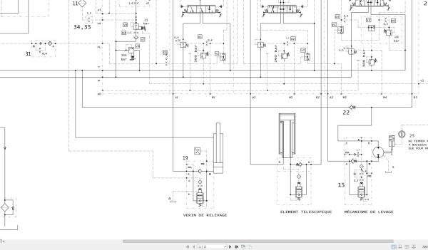 Liebherr Crane LTF 1030 Z75007 Electric and Hydraulic Diagrams FR 3
