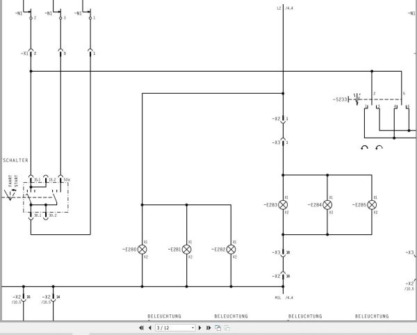 Liebherr Crane LTF 1035 3.1 Z75058 Electric and Hydraulic Diagrams DE 3