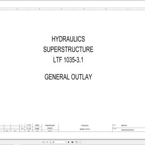 Liebherr Crane LTF 1035 3.1 Z75058 Electric and Hydraulic Diagrams EN 1