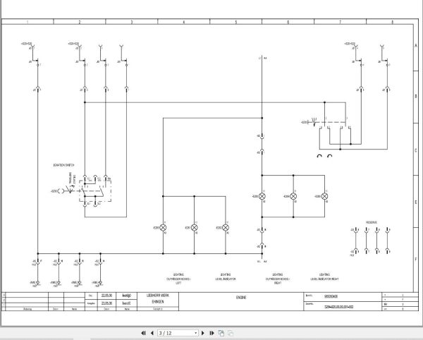 Liebherr Crane LTF 1035 3.1 Z75058 Electric and Hydraulic Diagrams EN 3