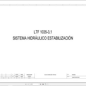 Liebherr Crane LTF 1035 3.1 Z75058 Electric and Hydraulic Diagrams ES 1