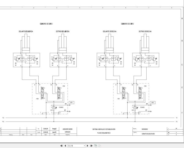 Liebherr Crane LTF 1035 3.1 Z75058 Electric and Hydraulic Diagrams ES 2