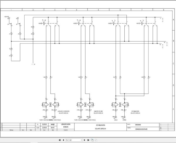 Liebherr Crane LTF 1035 3.1 Z75058 Electric and Hydraulic Diagrams ES 3