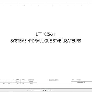 Liebherr Crane LTF 1035 3.1 Z75058 Electric and Hydraulic Diagrams FR 1