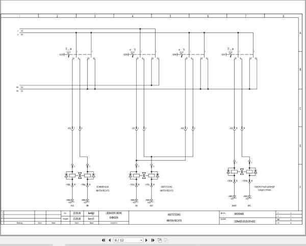Liebherr Crane LTF 1035 3.1 Z75058 Electric and Hydraulic Diagrams RU 3