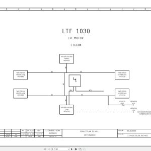 Liebherr Crane LTF 1040 Z14453 Electric and Hydraulic Diagrams DE 1