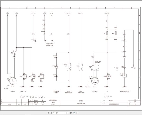 Liebherr Crane LTF 1040 Z14453 Electric and Hydraulic Diagrams EN 2
