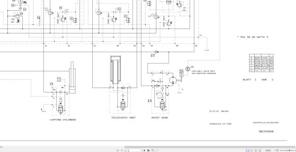 Liebherr Crane LTF 1040 Z14453 Electric and Hydraulic Diagrams EN 3