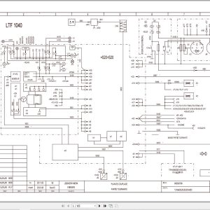 Liebherr Crane LTF 1040 Z14453 Electric and Hydraulic Diagrams FR 1