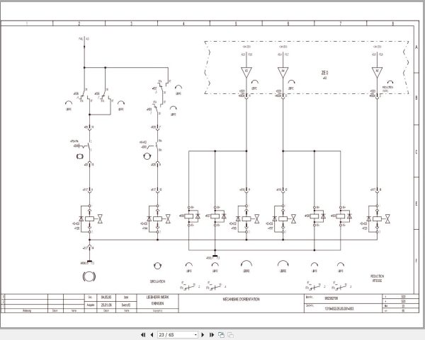 Liebherr Crane LTF 1040 Z14453 Electric and Hydraulic Diagrams FR 2