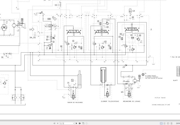 Liebherr Crane LTF 1040 Z14453 Electric and Hydraulic Diagrams FR 3