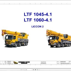 Liebherr Crane LTF 1045 4.1 Z75593 Electric and Hydraulic Diagrams DE 1