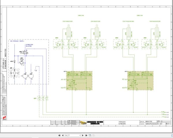 Liebherr Crane LTF 1045 4.1 Z75593 Electric and Hydraulic Diagrams EN 3