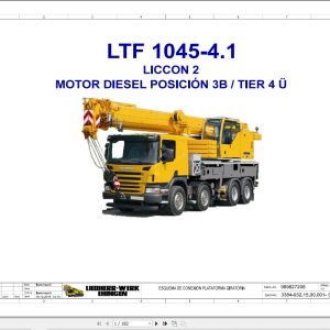 Liebherr Crane LTF 1045 4.1 Z75593 Electric and Hydraulic Diagrams ES 1