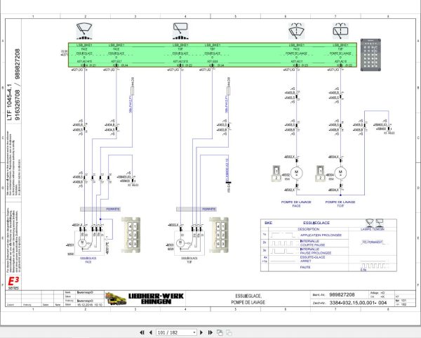 Liebherr Crane LTF 1045 4.1 Z75593 Electric and Hydraulic Diagrams FR 2