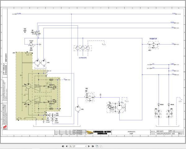 Liebherr Crane LTF 1060 4.1 Z76000 Electric and Hydraulic Diagrams EN 3