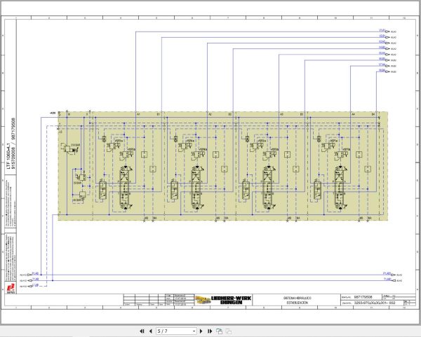 Liebherr Crane LTF 1060 4.1 Z76000 Electric and Hydraulic Diagrams ES 3