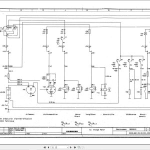 Liebherr Crane LTL 1020 Z12376 Electric Diagrams DE 1