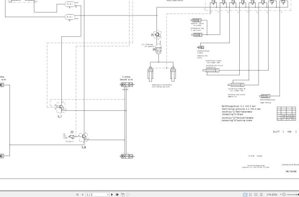 Liebherr Crane LTL 1030 Z20017 Electric and Pneumatic Diagrams DE 1
