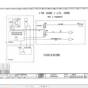 Liebherr Crane LTL 1045 Z12374 Electric Diagrams DE 1