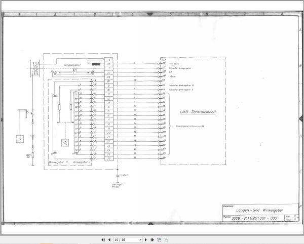 Liebherr Crane LTL 1080 Z11682 Electric Diagrams DE 2