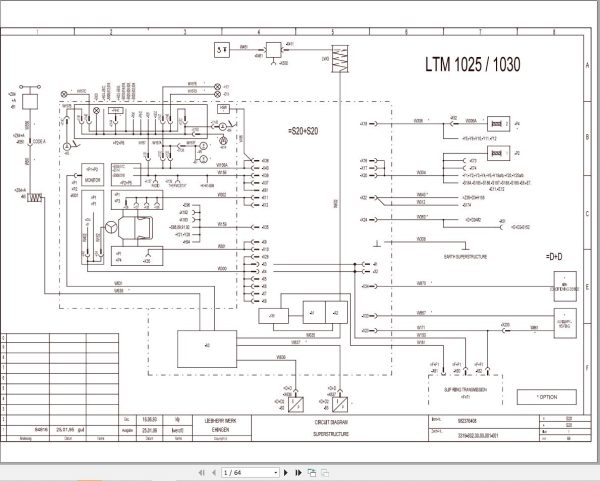 Liebherr Crane LTM 1030 1 Z17741 Electric and Hydraulic Diagrams EN 1