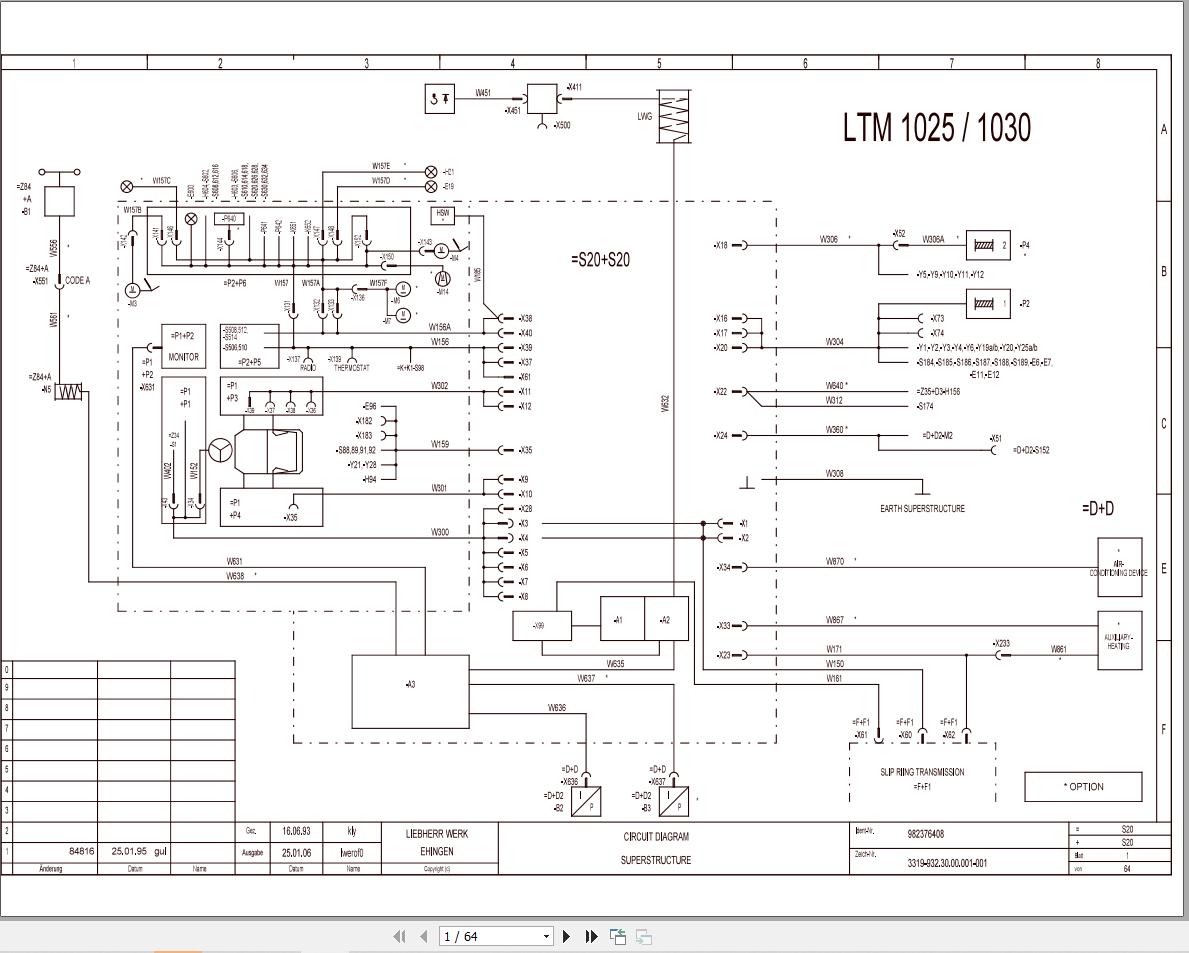 Liebherr Crane LTM 1030 1 Z17741 Electric and Hydraulic Diagrams EN 1