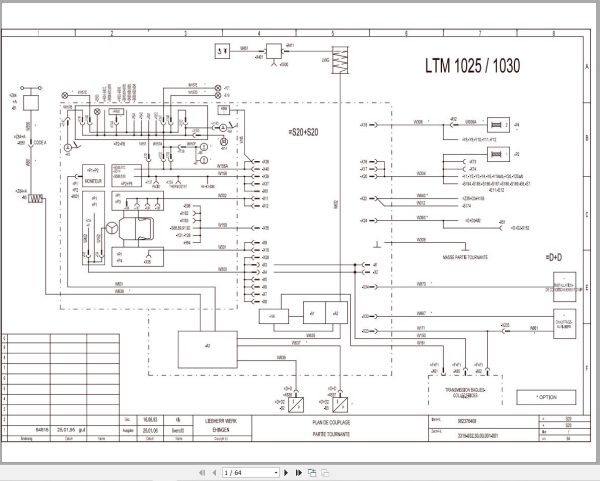 Liebherr Crane LTM 1030 1 Z17741 Electric and Hydraulic Diagrams FR 1