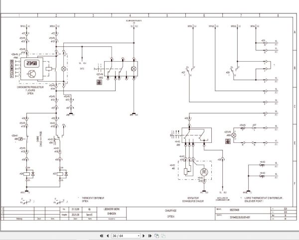 Liebherr Crane LTM 1030 1 Z17741 Electric and Hydraulic Diagrams FR 2