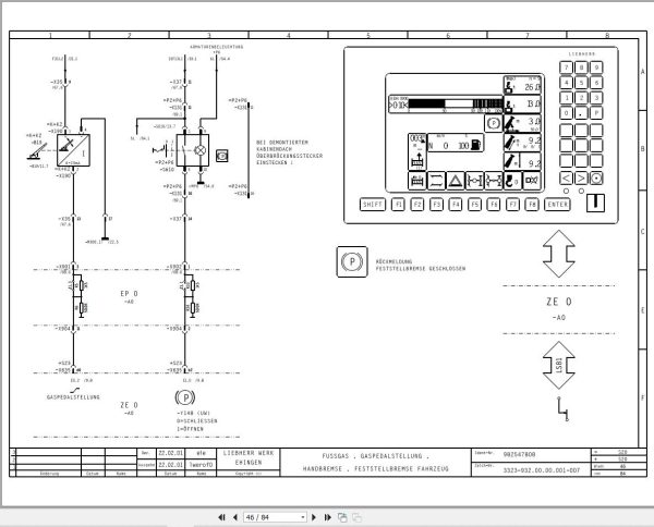 Liebherr Crane LTM 1030 2 Z17996 Electric and Hydraulic Diagrams DE 2