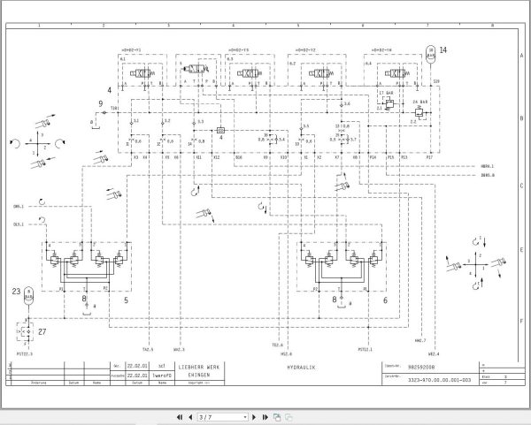 Liebherr Crane LTM 1030 2 Z17996 Electric and Hydraulic Diagrams DE 3