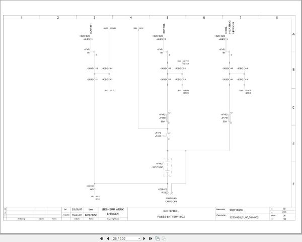 Liebherr Crane LTM 1030 2 Z17996 Electric and Hydraulic Diagrams EN 2