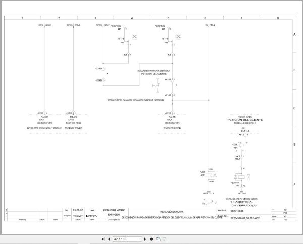 Liebherr Crane LTM 1030 2 Z17996 Electric and Hydraulic Diagrams ES 2