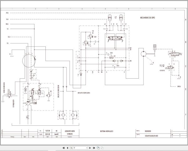 Liebherr Crane LTM 1030 2 Z17996 Electric and Hydraulic Diagrams ES 3