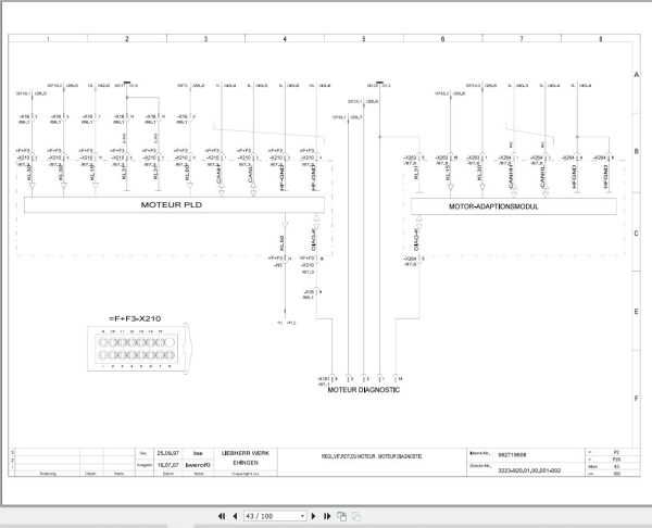 Liebherr Crane LTM 1030 2 Z17996 Electric and Hydraulic Diagrams FR 2
