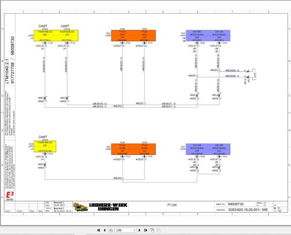 Liebherr Crane LTM 1030 2.1 Z80350 Electric and Hydraulic Diagrams DE 2