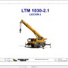Liebherr Crane LTM 1030 2.1 Z80350 Electric and Hydraulic Diagrams EN 1