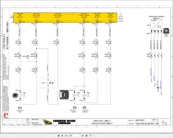 Liebherr Crane LTM 1030 2.1 Z80350 Electric and Hydraulic Diagrams EN 2