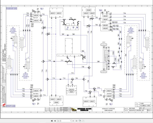 Liebherr Crane LTM 1030 2.1 Z80350 Electric and Hydraulic Diagrams EN 3
