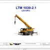 Liebherr Crane LTM 1030 2.1 Z80350 Electric and Hydraulic Diagrams FR 1