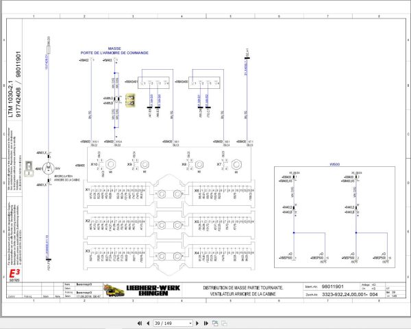 Liebherr Crane LTM 1030 2.1 Z80350 Electric and Hydraulic Diagrams FR 2