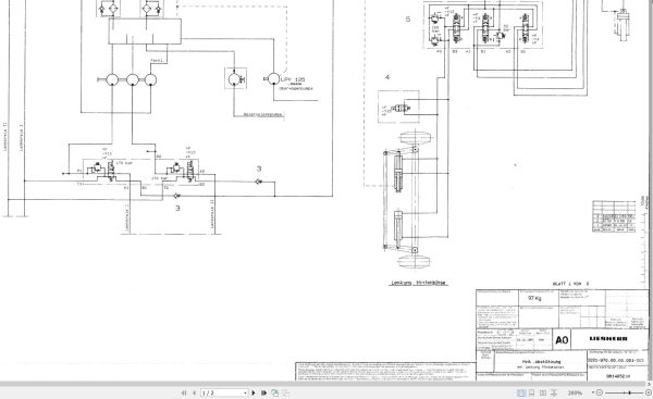 Liebherr Crane LTM 1035 Z15203 Electric and Hydraulic Diagrams DE 2