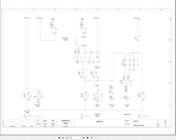 Liebherr Crane LTM 1040 1 Z19152 Electric and Hydraulic Diagrams EN 2