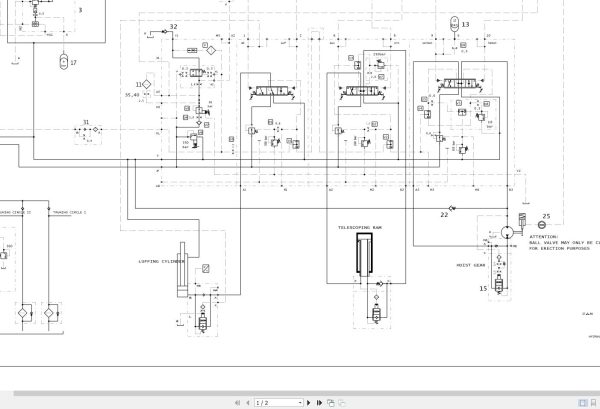 Liebherr Crane LTM 1040 1 Z19152 Electric and Hydraulic Diagrams EN 3