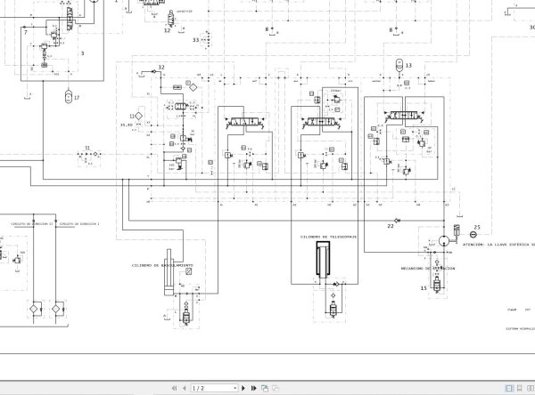 Liebherr Crane LTM 1040 1 Z19152 Electric and Hydraulic Diagrams ES 3