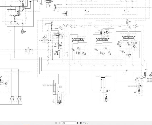 Liebherr Crane LTM 1040 1 Z19152 Electric and Hydraulic Diagrams FR 3