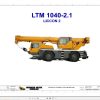 Liebherr Crane LTM 1040 2.1 Z52250 Electric and Hydraulic Diagrams ES 1